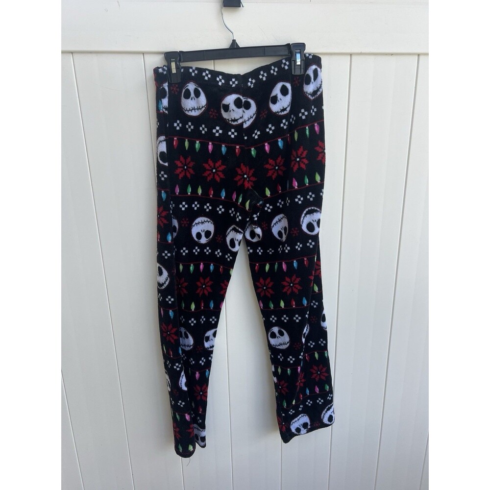 The Nightmare Before Christmas Womens Pajama Pants M Black Jack Skellington - Picture 3 of 3